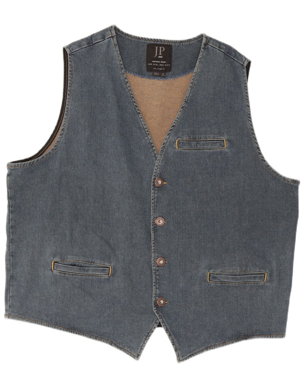 Gilet in denim da uomo JP 1880 4XL cotone blu