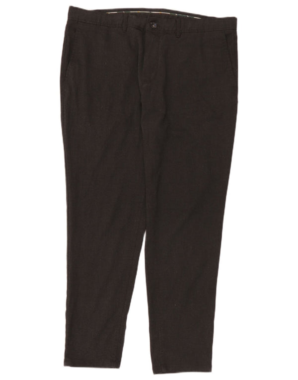 Pantaloni chino slim da uomo Zara EU 46 XL W36 L29 Grigio