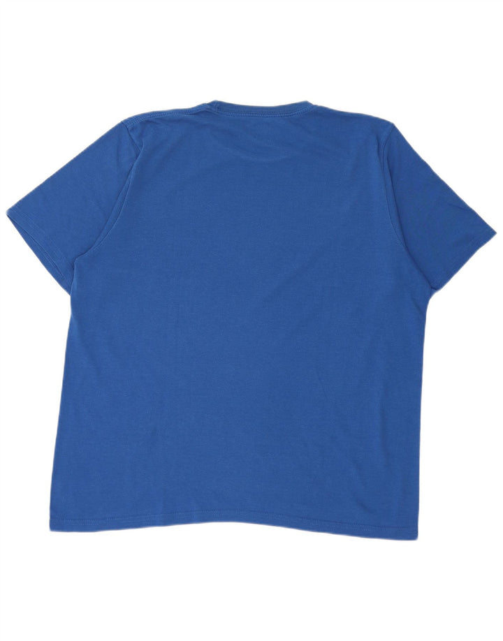 T-shirt grafica da uomo Reebok Top in cotone blu medio