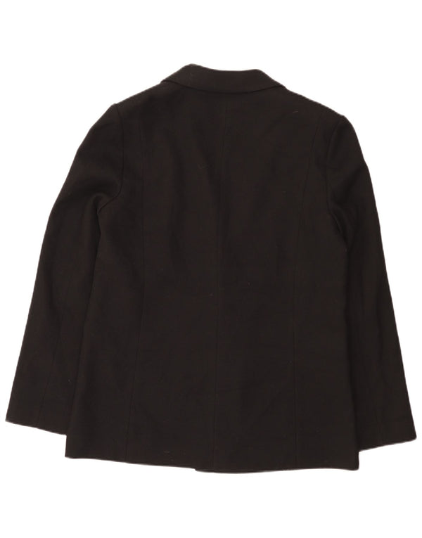 Giacca blazer da donna a 1 bottone Oasis UK 16 grande poliestere nero