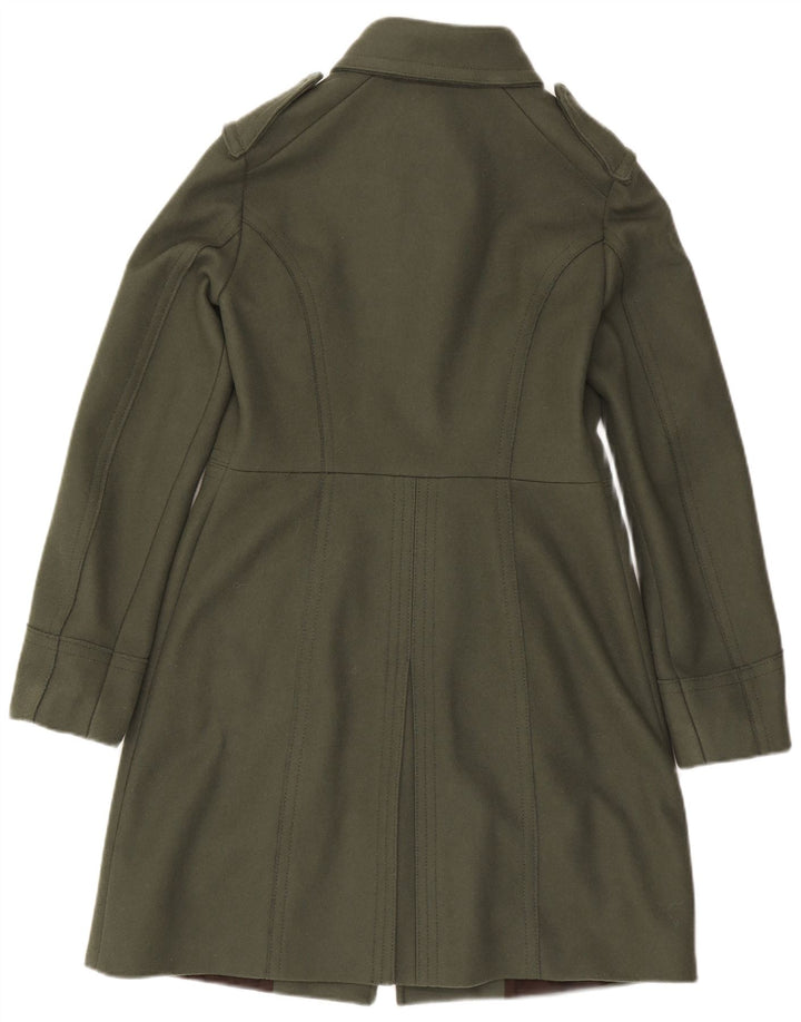 Cappotto Militare Donna Benetton IT 44 Verde Medio Lana