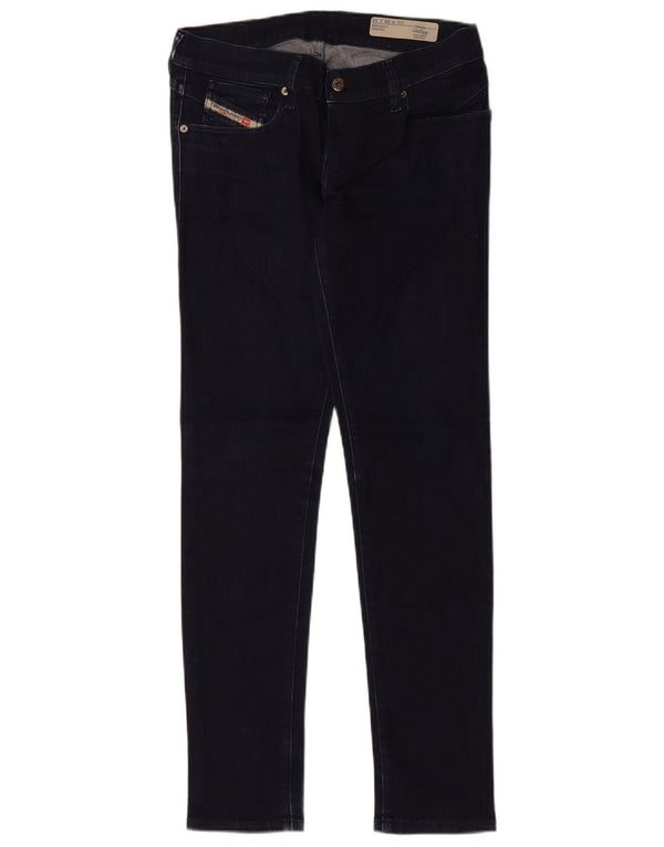 Jeans skinny slim a vita bassa Getlegg da donna Diesel W28 L32 cotone blu navy
