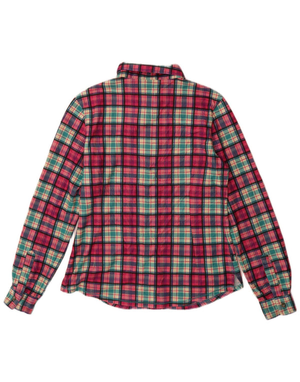 Camicia in flanella da donna BRUGI UK 14 grande quadretto rosa