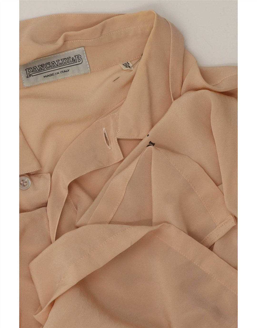 Camicia a maniche corte da uomo Pancaldi & B taglia 15 1/2 39 Beige medio