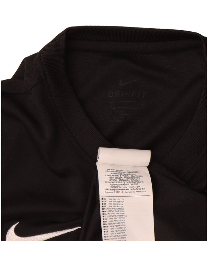 T-shirt grafica Nike da ragazzo Dri Fit Top 12-13 anni Large nera in poliestere