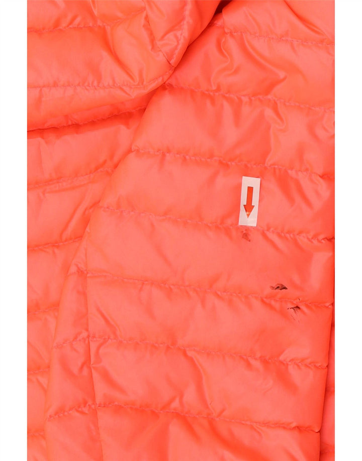 Giacca imbottita con cappuccio da donna Superdry UK 16 grande rosa poliestere