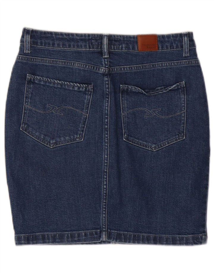 Gonna TRUSSARDI Donna Denim IT 42 Media W28 Blu Cotone