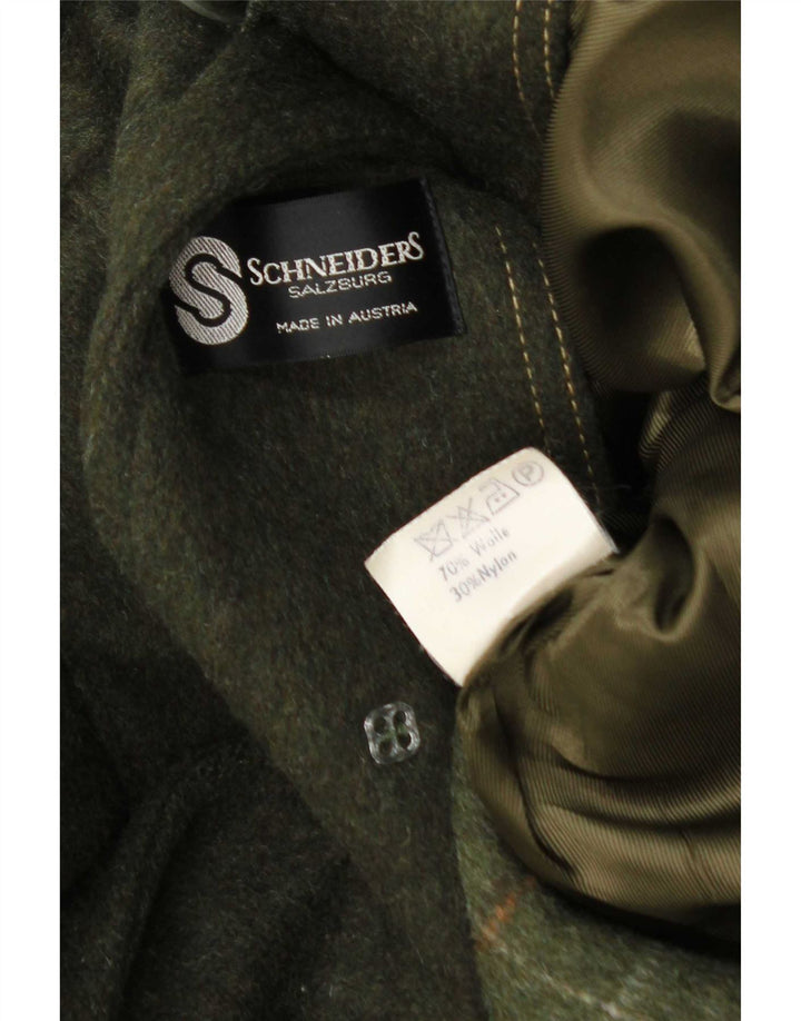 Cappotto da uomo Schneiders UK 38 lana kaki media