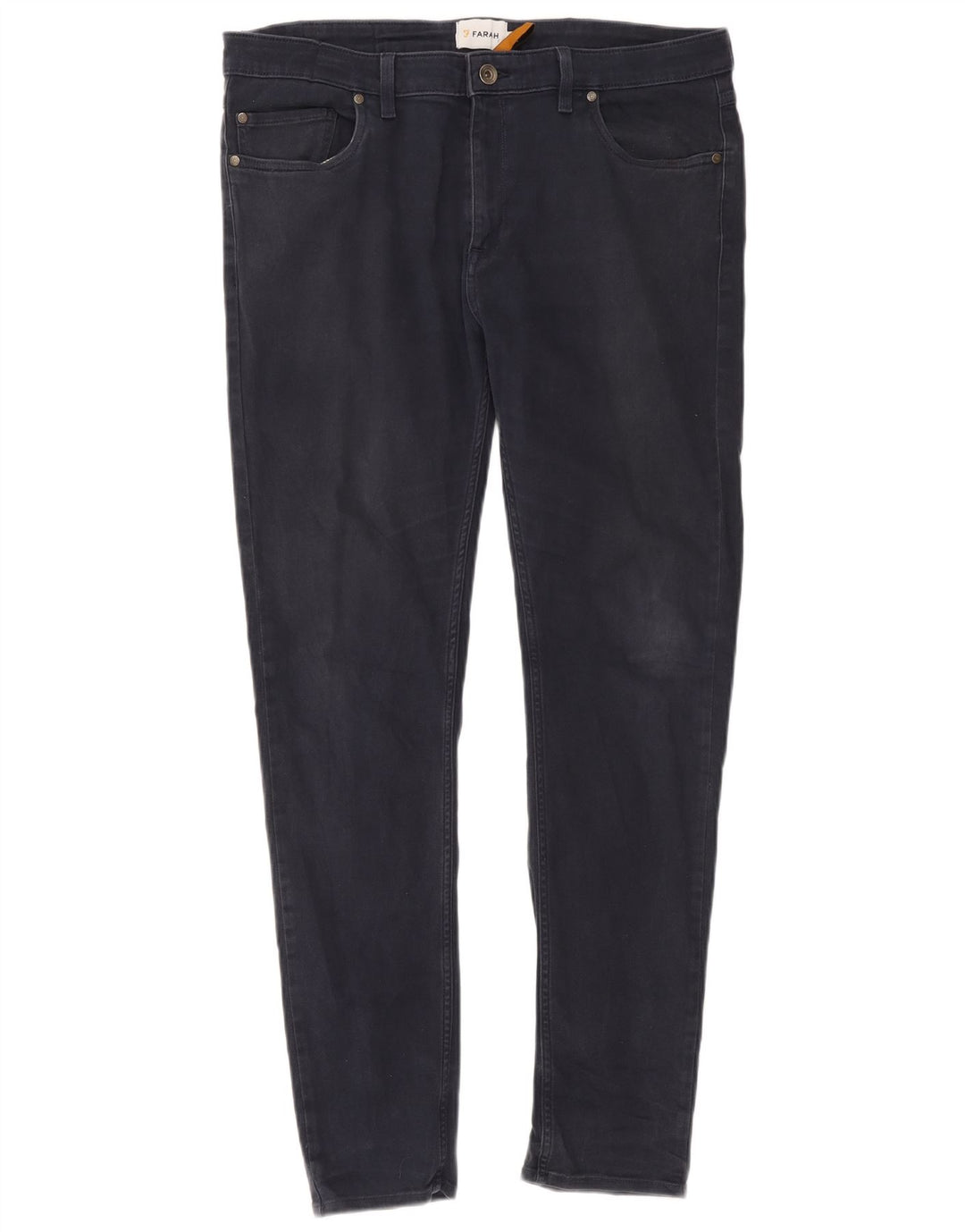 Jeans slim da uomo Farah W36 L32 cotone blu navy