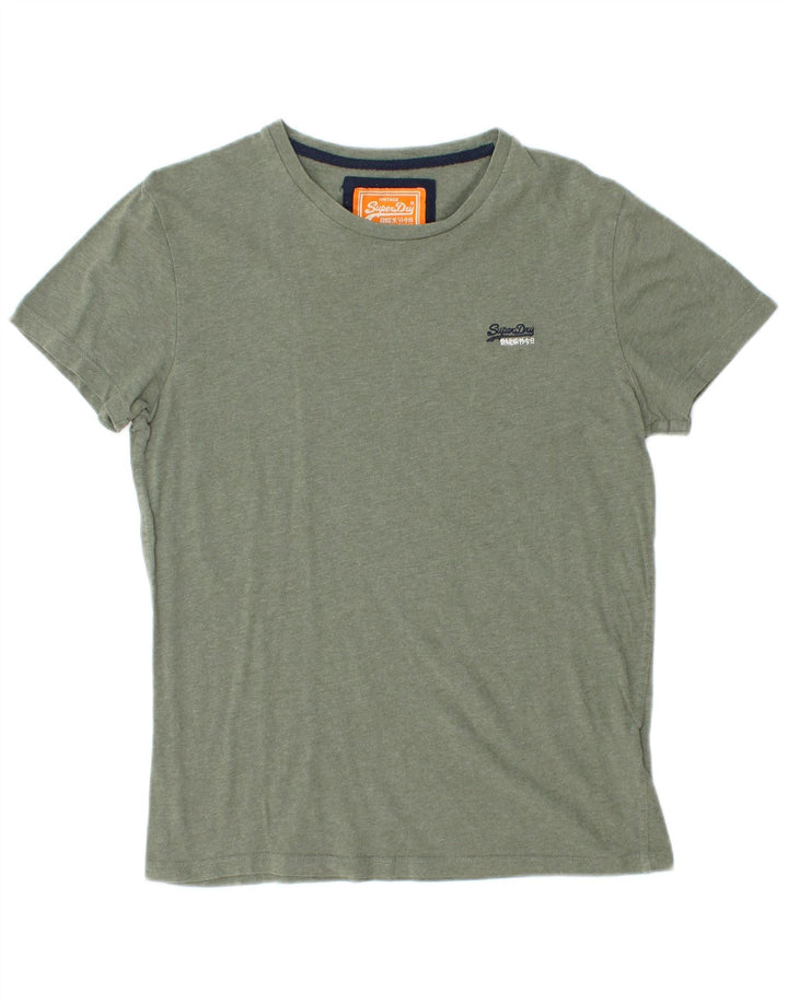 T-shirt da uomo Superdry Top Small in cotone verde