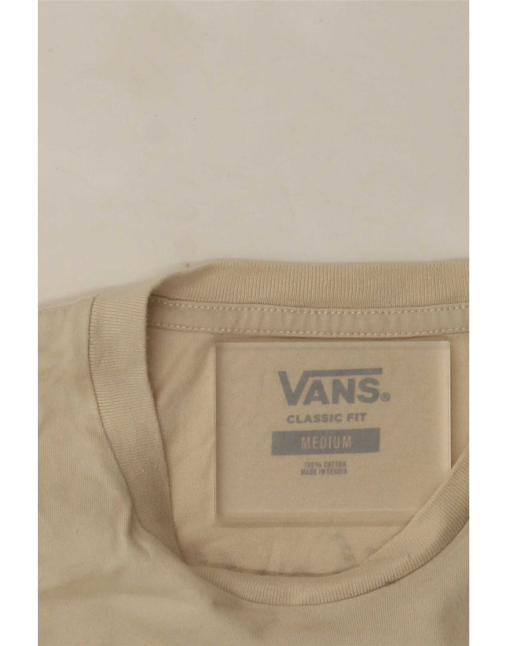 T-shirt grafica da uomo con vestibilità classica Vans, cotone beige medio