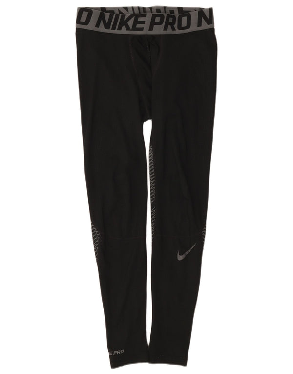 Leggings grafici Nike da uomo, poliestere color block medio nero