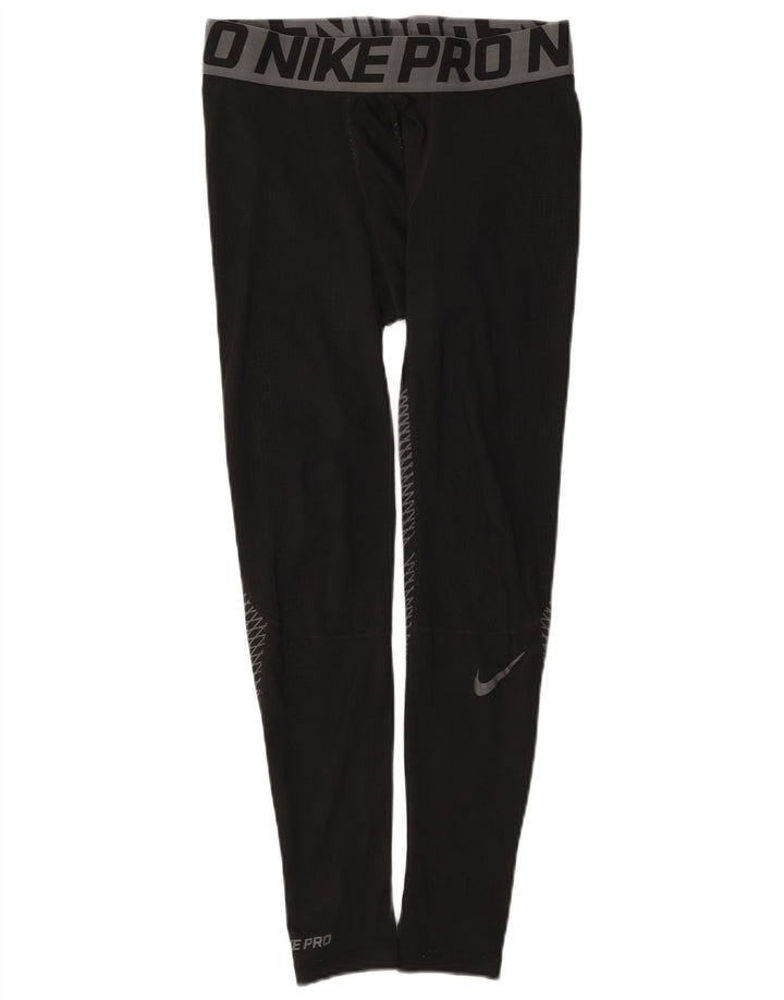 Leggings grafici Nike da uomo, poliestere color block medio nero