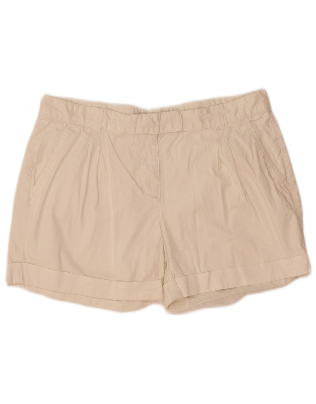 Pantaloncini chino con pegged da donna Jigsaw UK 14 Large W36 bianchi