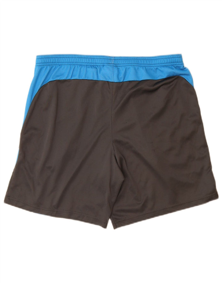 Pantaloncini sportivi Nike Dri Fit da uomo, grandi, in poliestere color block nero