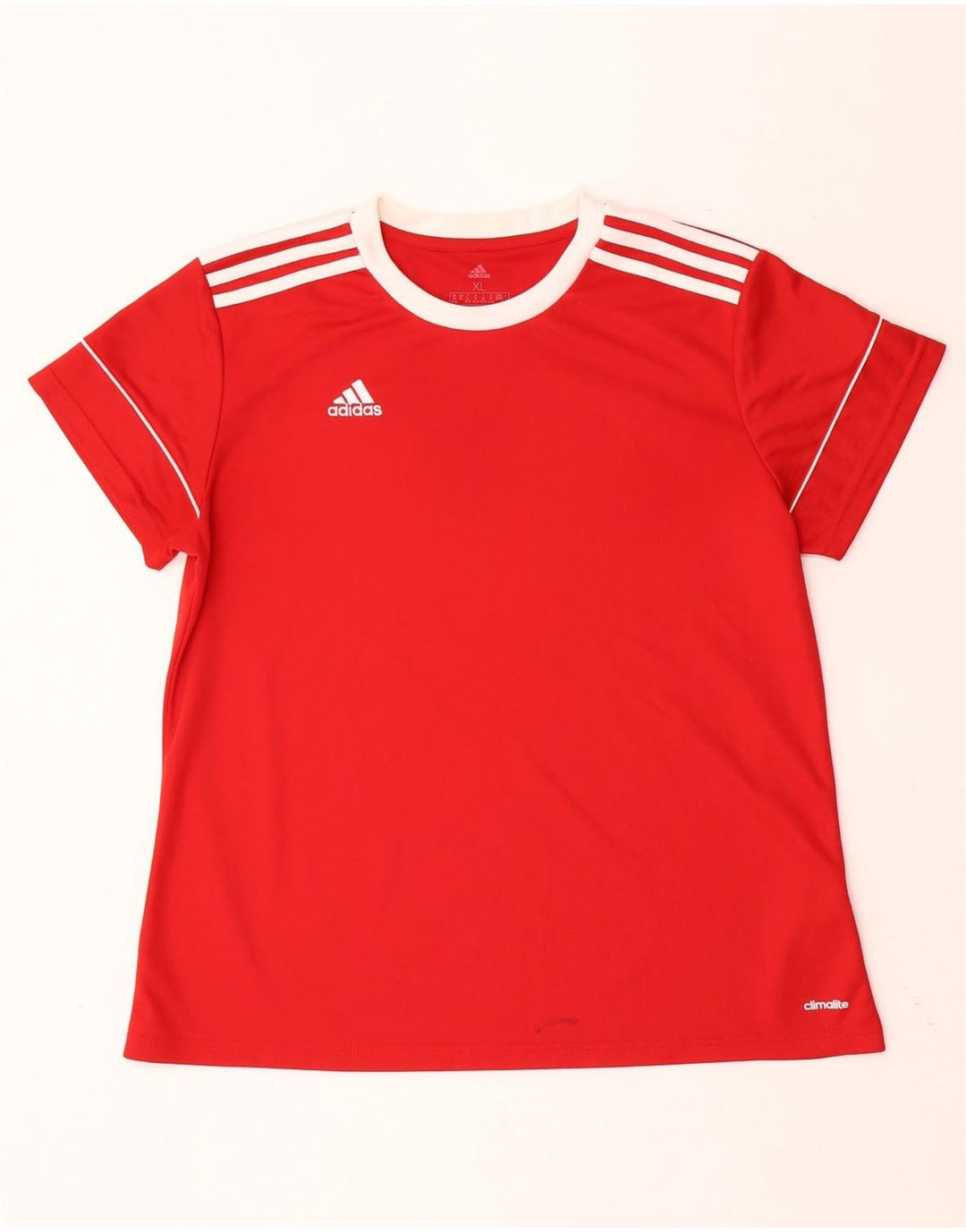 T-shirt ADIDAS da donna Climalite UK 20/22 XL poliestere rosso