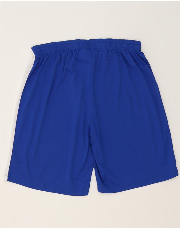 Pantaloncini sportivi Nike Dri Fit da uomo in poliestere color block blu medio