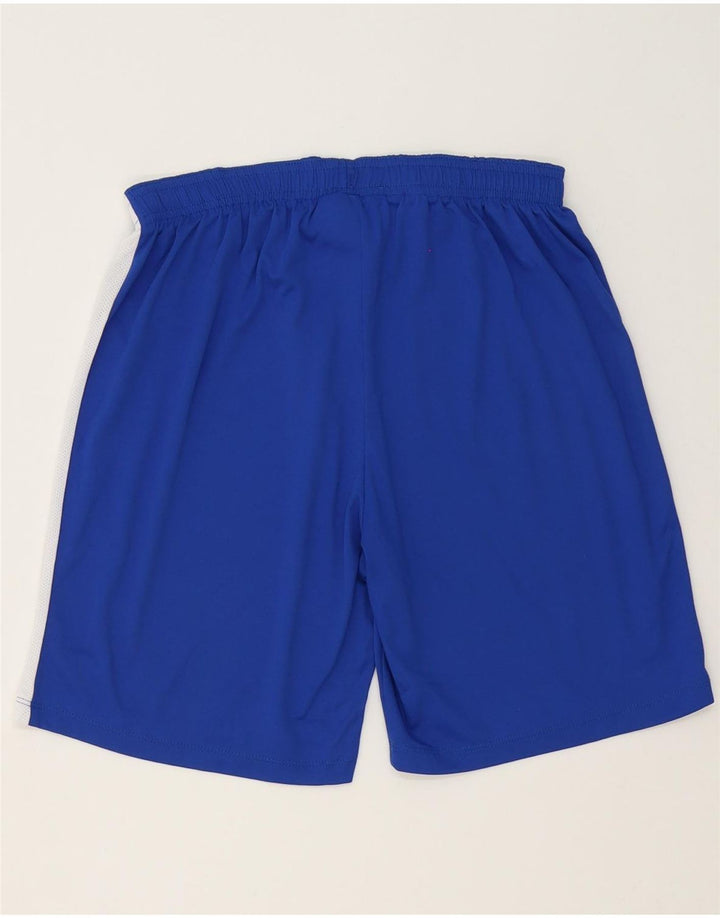 Pantaloncini sportivi Nike Dri Fit da uomo in poliestere color block blu medio