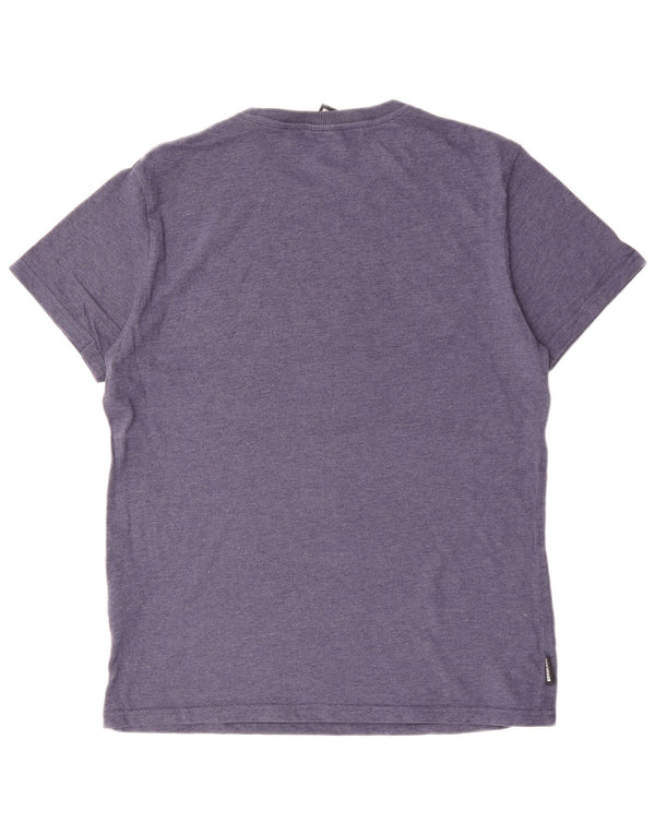 T-shirt grafica da uomo SUPERDRY Top XL in cotone blu