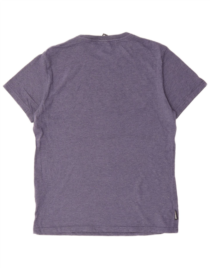 T-shirt grafica da uomo SUPERDRY Top XL in cotone blu