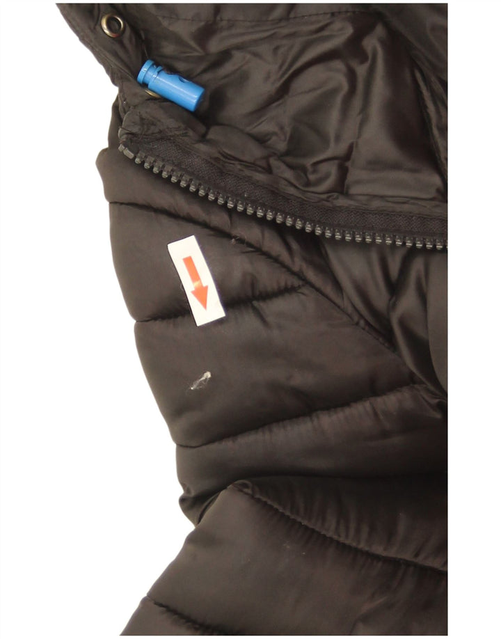 Giacca imbottita con cappuccio da donna Invicta UK 16 grande nera in poliammide