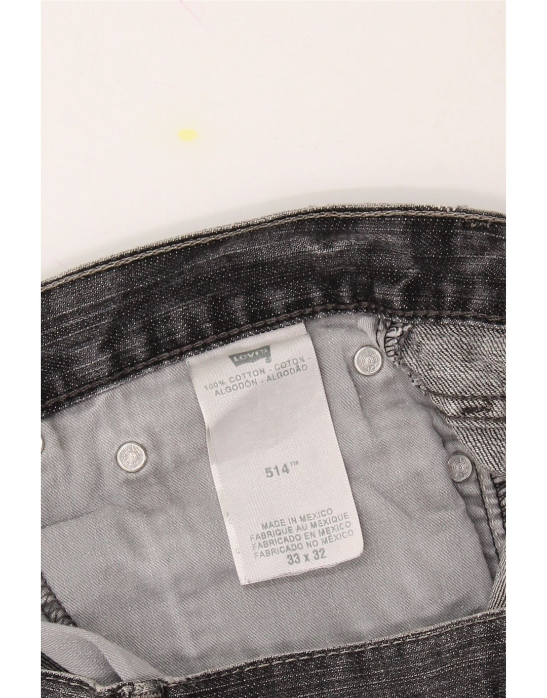 LEVI'S Womens 514 Denim Shorts W33 Large Grey Cotton Vintage Levi's and Second-Hand Levi's from Messina Hembry 