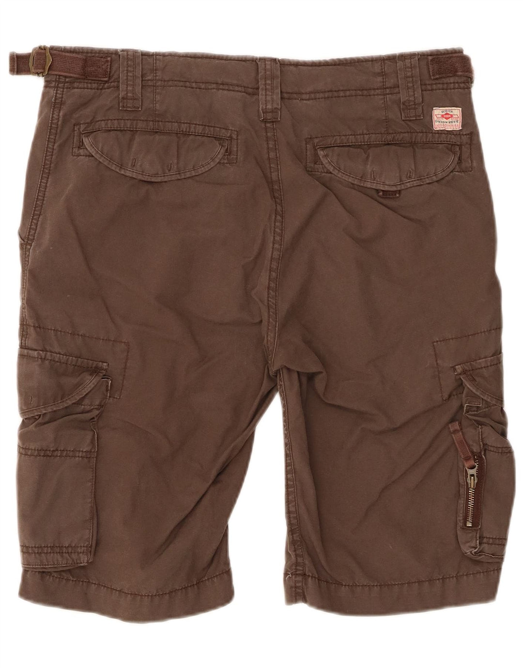 Pantaloncini cargo da uomo Scotch & Soda W31 in cotone marrone medio