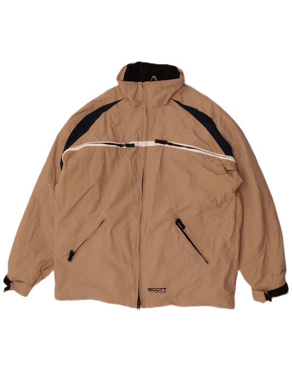 Giacca antipioggia da uomo Scott, vestibilità ampia, UK 40, grande, nylon color block beige