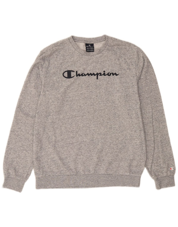 Felpa con grafica Champion per ragazzi, 15-16 anni, 2XL, cotone chiazzato grigio