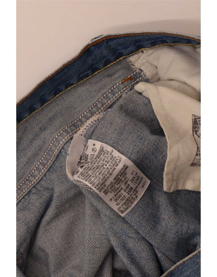 Jeans dritti da uomo Levi's 501 W38 L28 cotone blu