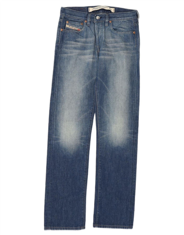 Jeans dritti da donna Diesel W28 L32 cotone blu