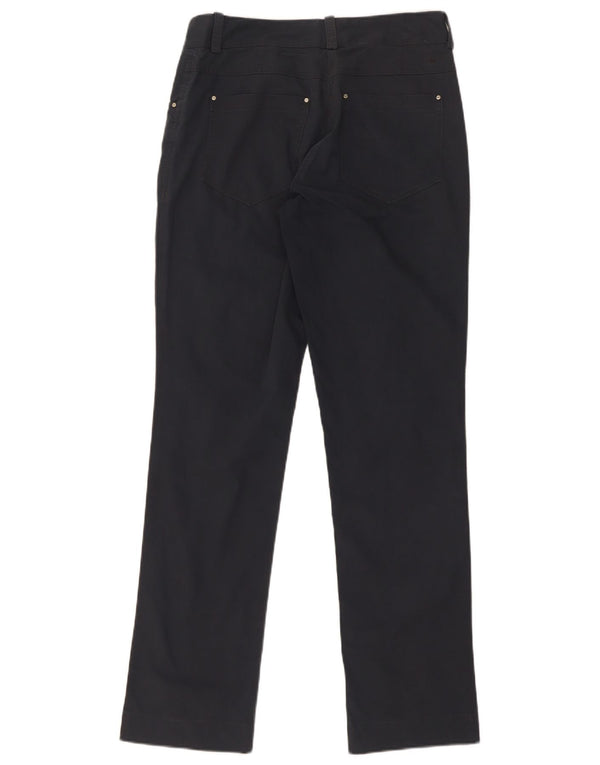 Pantaloni casual dritti Nike da donna Dri Fit UK 10 Small W30 L31 Blu Navy