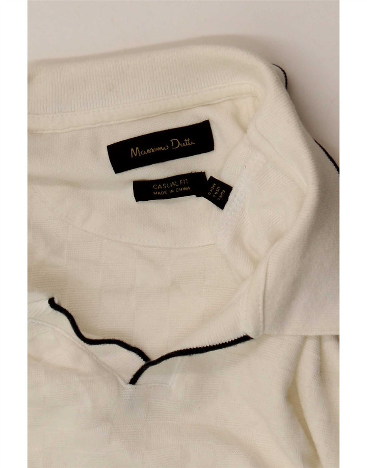 Polo da uomo Massimo Dutti grande bianca