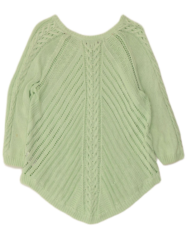 Maglione da donna Marks & Spencer asimmetrico con scollo a V UK 18 XL Verde