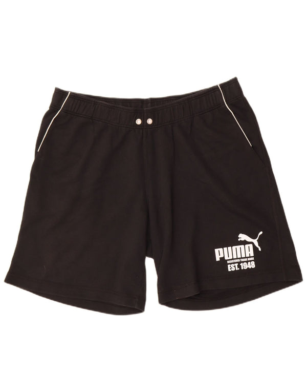 Pantaloncini sportivi grafici da uomo Puma 2XL cotone nero