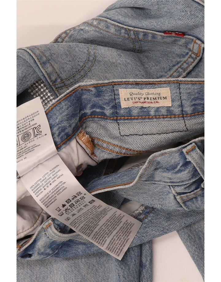 Jeans dritti effetto vissuto Levi's 501 da donna W29 L28 in cotone blu