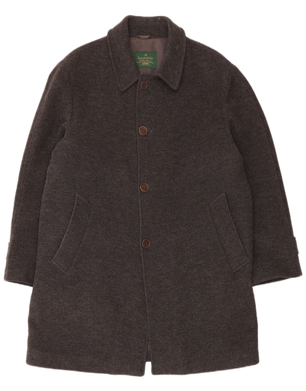 BROOKSFIELD Womens Overcoat EU 48 2XL Black Wool