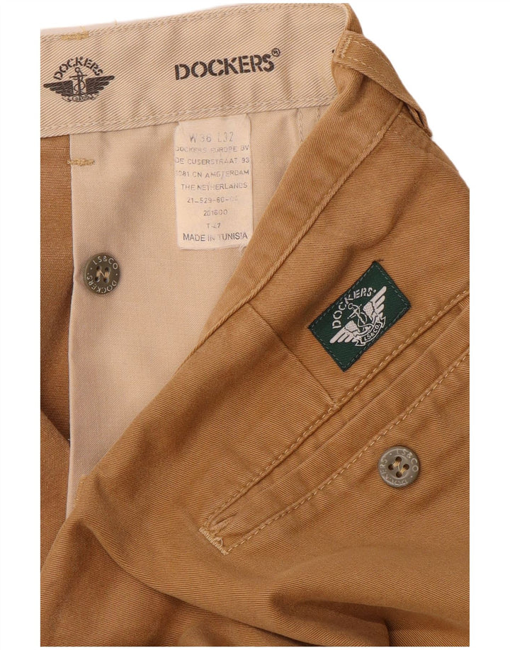 Pantaloni chino con pegging da uomo Dockers W36 L32 Beige