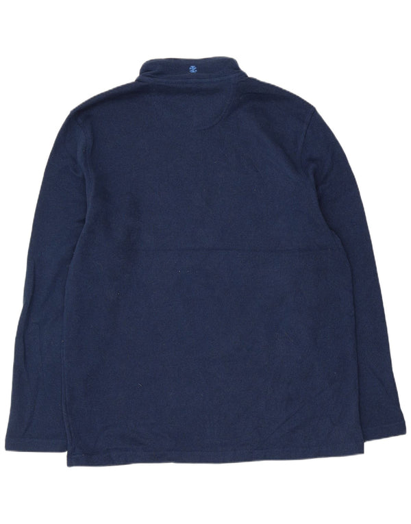 Felpa da uomo con collo con zip Izod, maglione XL, blu navy in poliestere