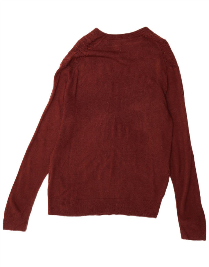 Maglione da uomo con scollo a V Dockers, grande, in acrilico marrone