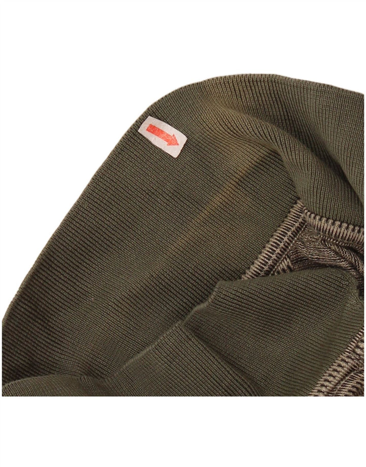 Polo da uomo IZOD in cotone a righe medie kaki