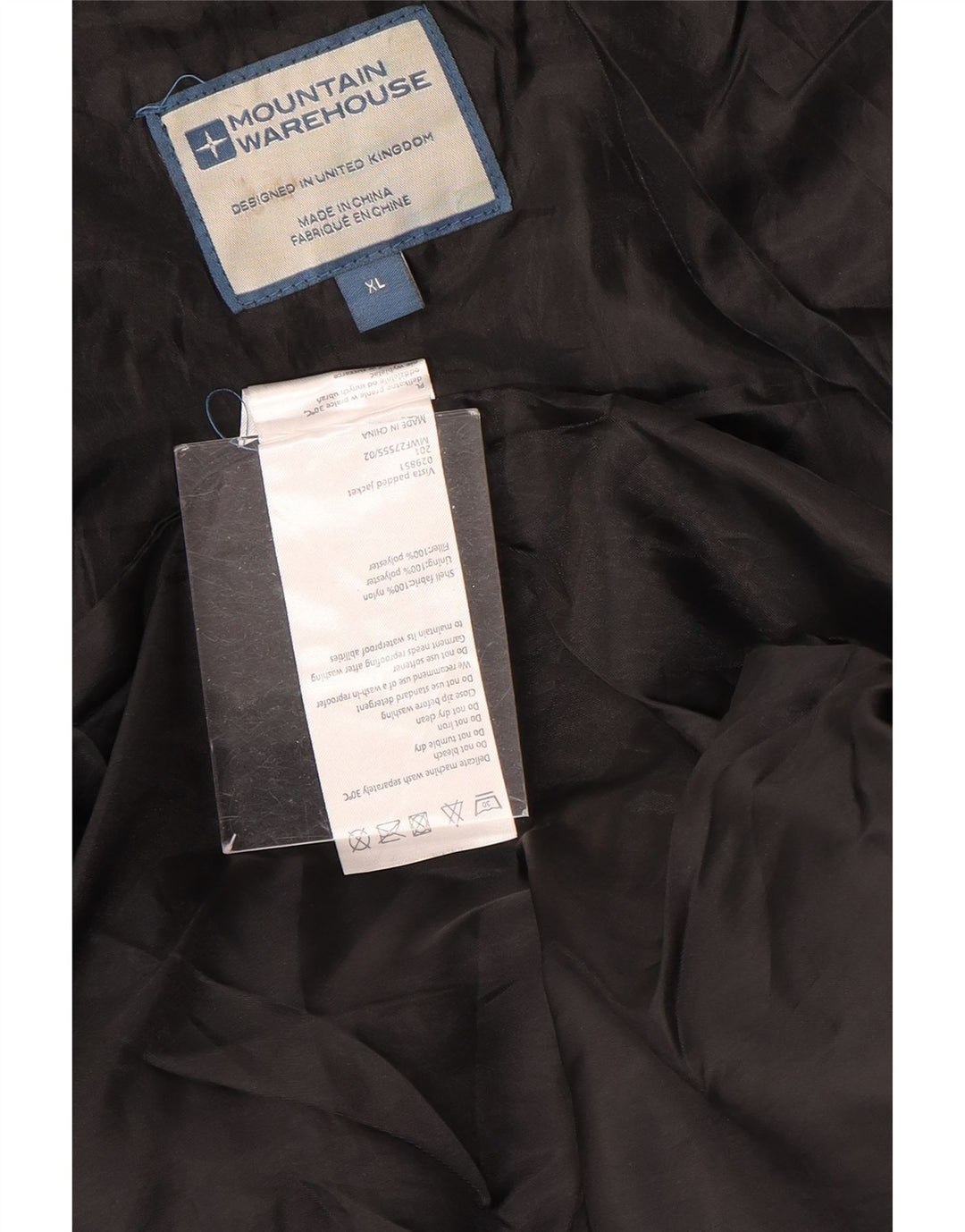 Giacca imbottita da uomo Mountain Warehouse UK 42 XL Nylon nero