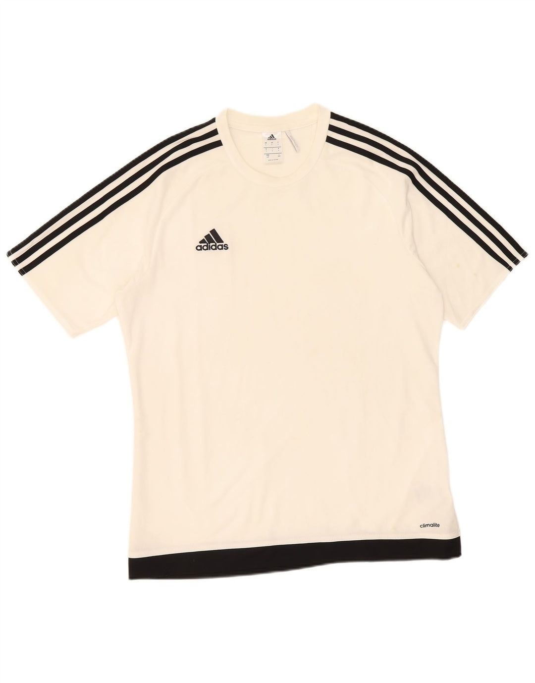 T-shirt Adidas Climalite da uomo, grande, in poliestere bianco