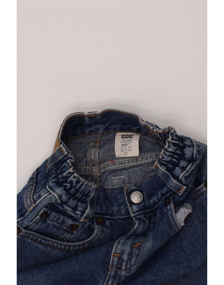 LEVI'S Neonato 566 Jeans dritti regolari 18-24 mesi W20 L10 Blu