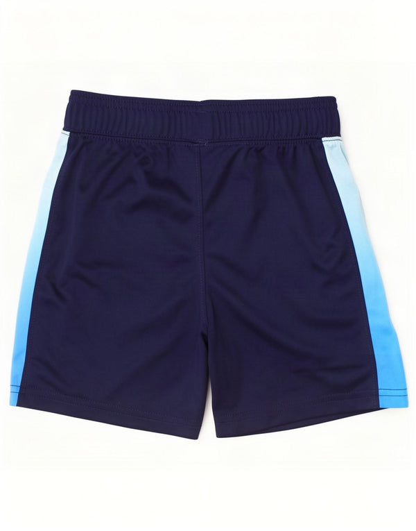 Pantaloncini sportivi da ragazzo Under Armour 3-4 anni in poliestere color block blu navy
