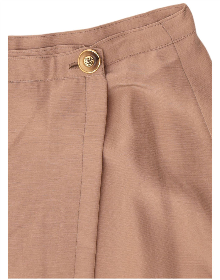 Mini gonna a portafoglio vintage da donna W26 piccola beige