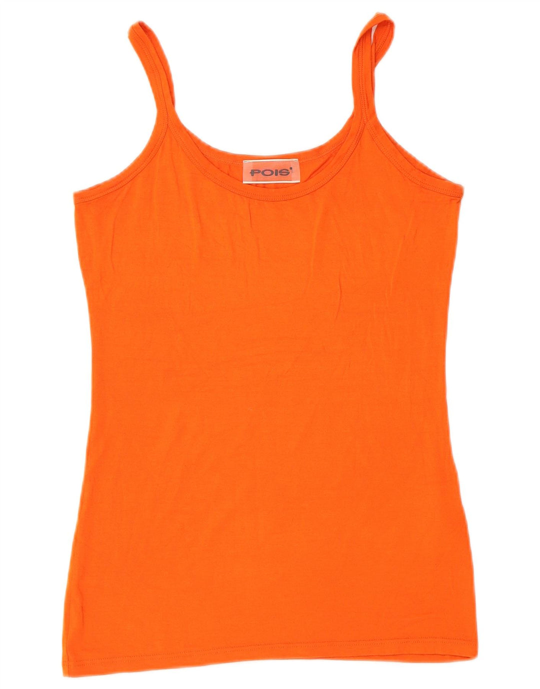 Canottiera vintage da donna UK 14 grande in viscosa arancione