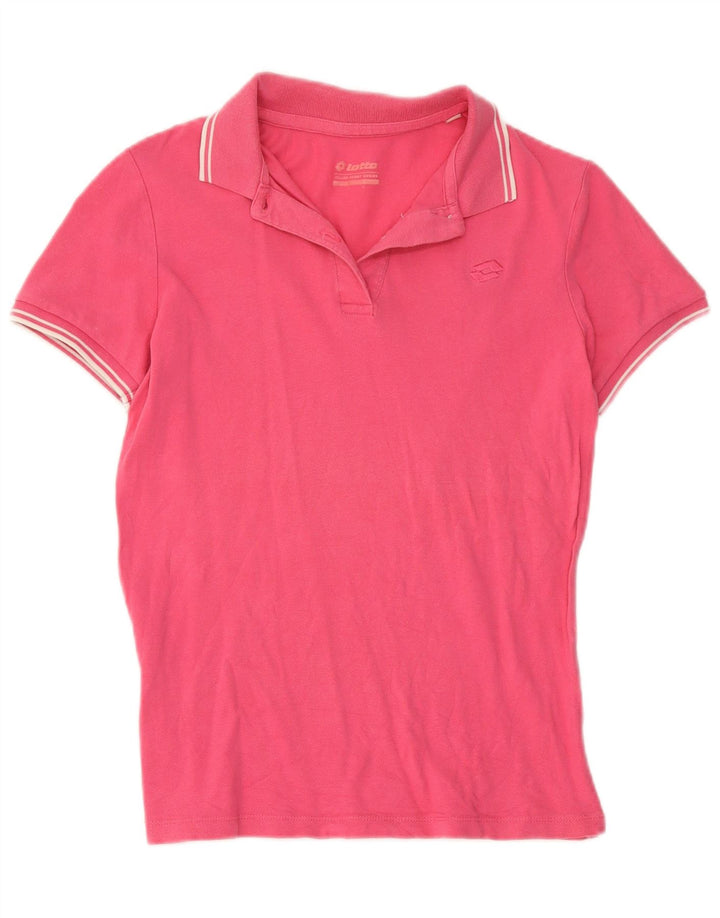 Polo da donna Lotto UK 14 grande rosa