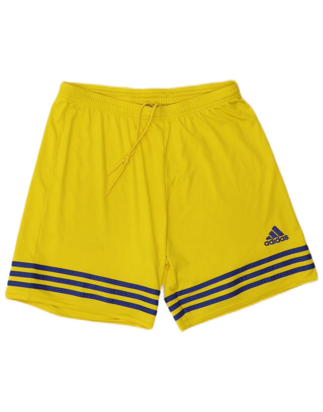 Pantaloncini sportivi Adidas Climalite da uomo di grandi dimensioni in poliestere giallo