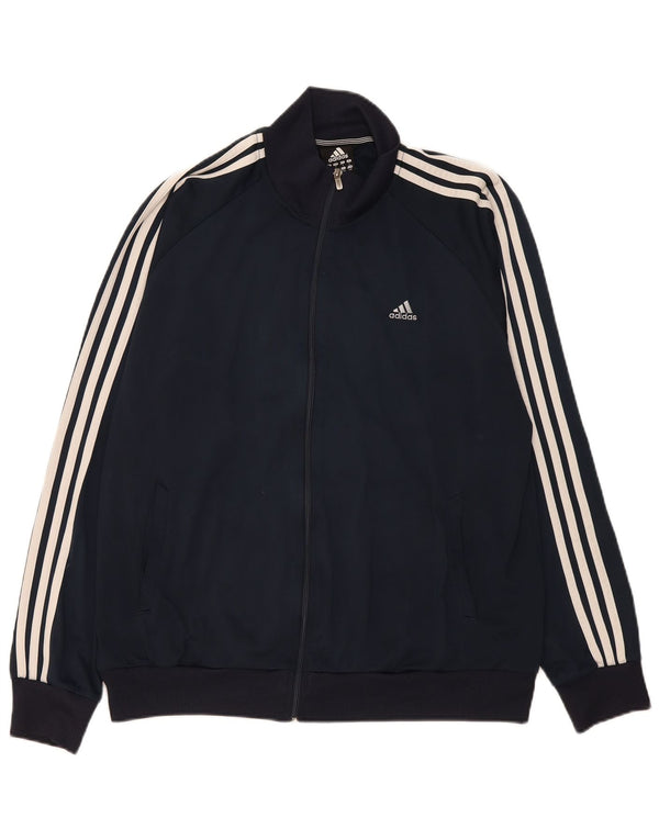 Giacca da tuta da uomo Adidas Clima 365 grande in poliestere blu navy